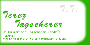 terez tagscherer business card